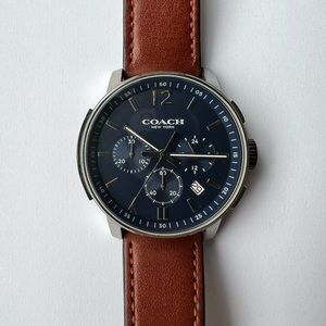 Coach Men’s Bleecker Chrono Leather Strap Watch